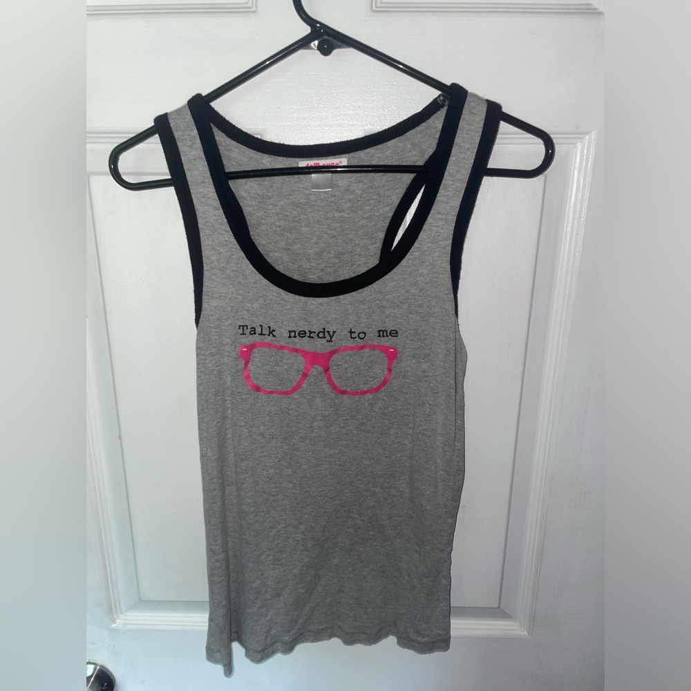 “Talk Nerdy To Me” Dollhouse Tank Top - Picture 2 of 6